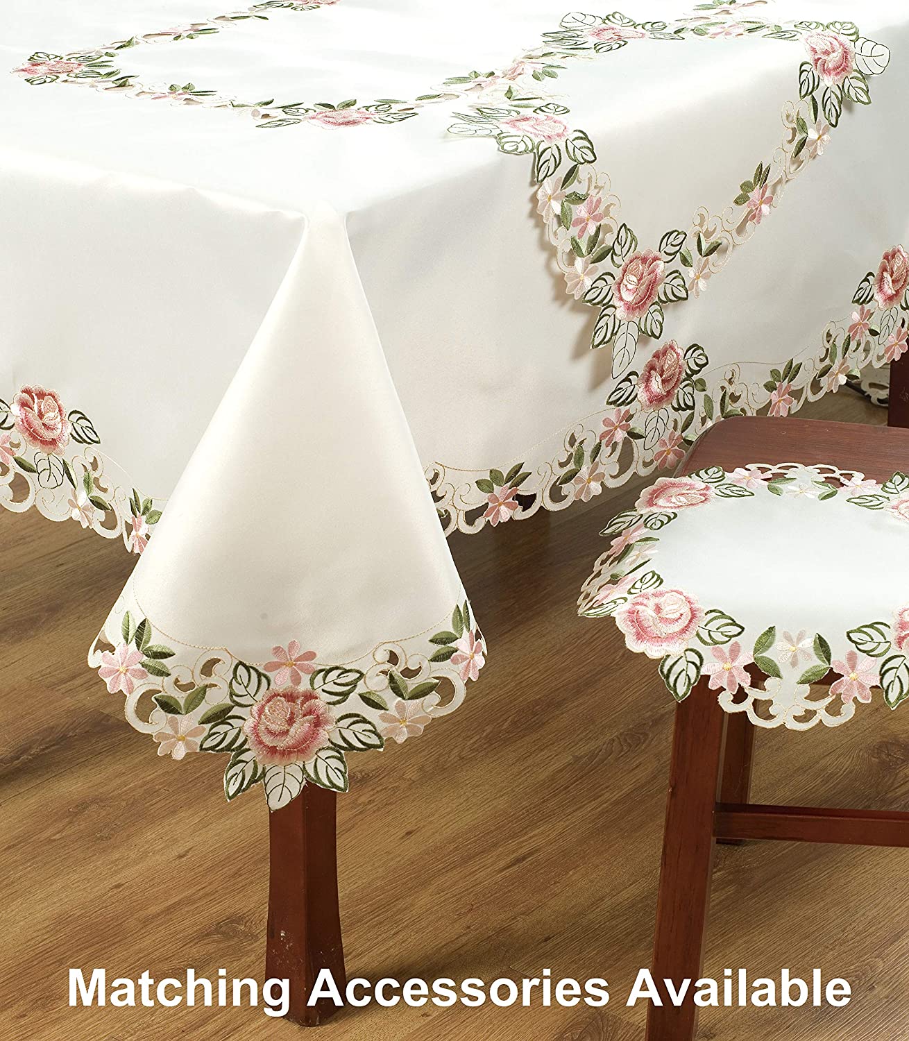 Round Linen Placemat Doilies - Set of 4 - Decozen