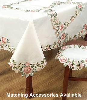 Round Linen Placemat Doilies - Set of 4 - Decozen