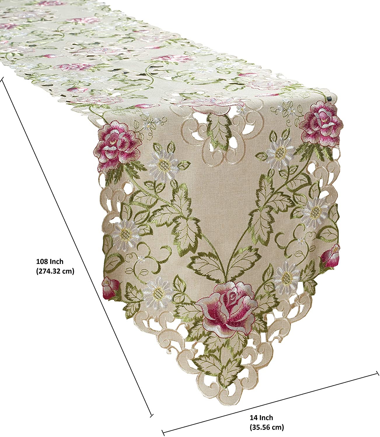 Table Runner with European Embroidery - Decozen