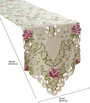 Table Runner with European Embroidery - Decozen