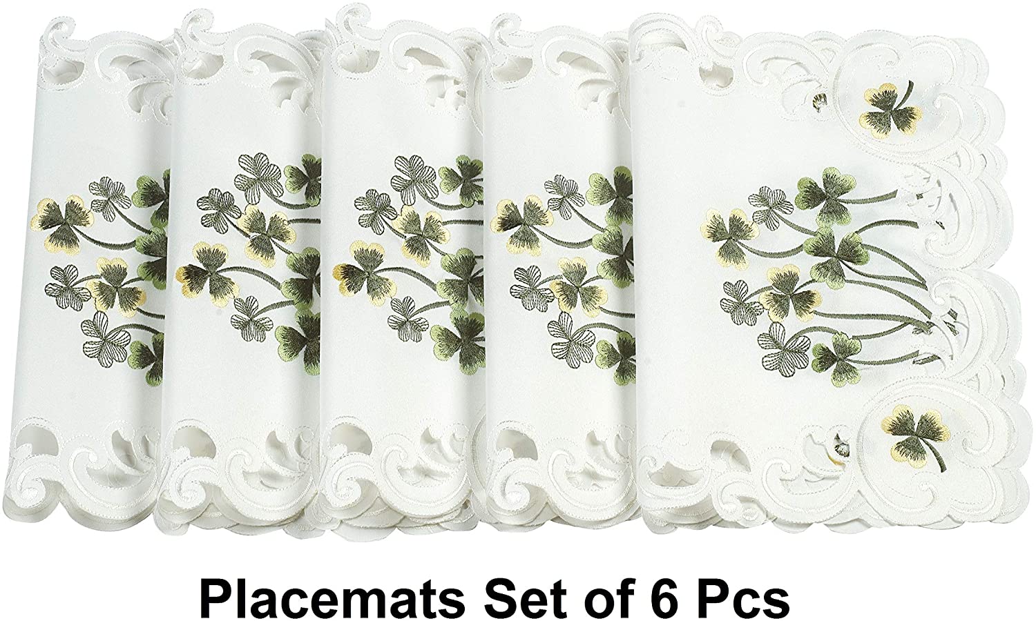 Placemats with European Embroidery - The Clem Collection - Decozen