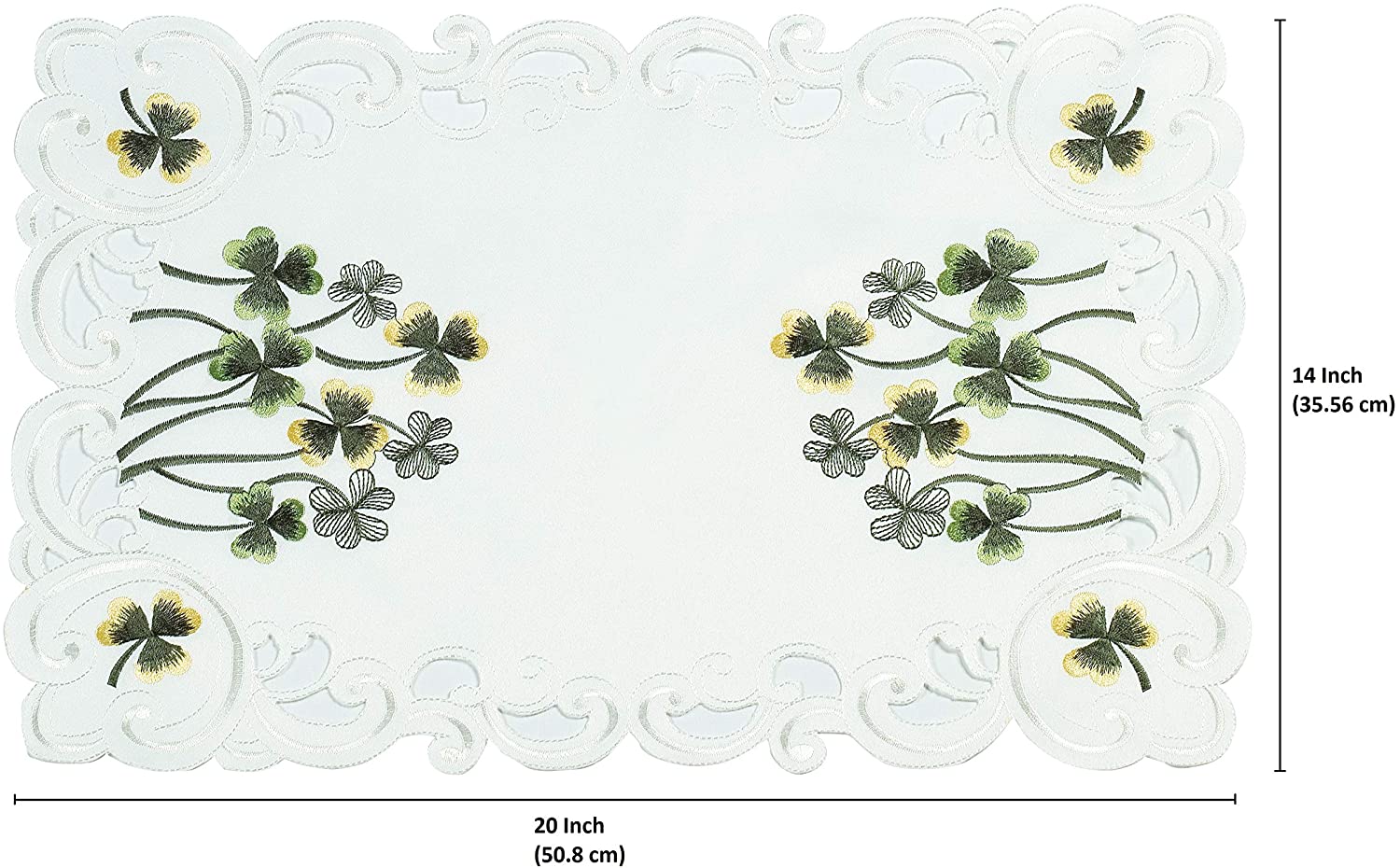 Placemats with European Embroidery - The Clem Collection - Decozen