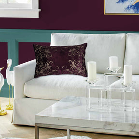 Maroon Throw Pillow Covers - 14 x 20 inches - Decozen