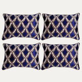 Navy Blue Throw Pillow Covers - 14 x 20 inches - Decozen