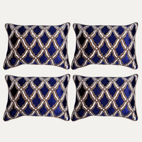 Navy Blue Throw Pillow Covers - 14 x 20 inches - Decozen