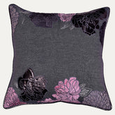 Set of gray throw pillow covers from CU6303-45-4, 18x18 inches, for decorative cushions in living rooms or bedrooms.