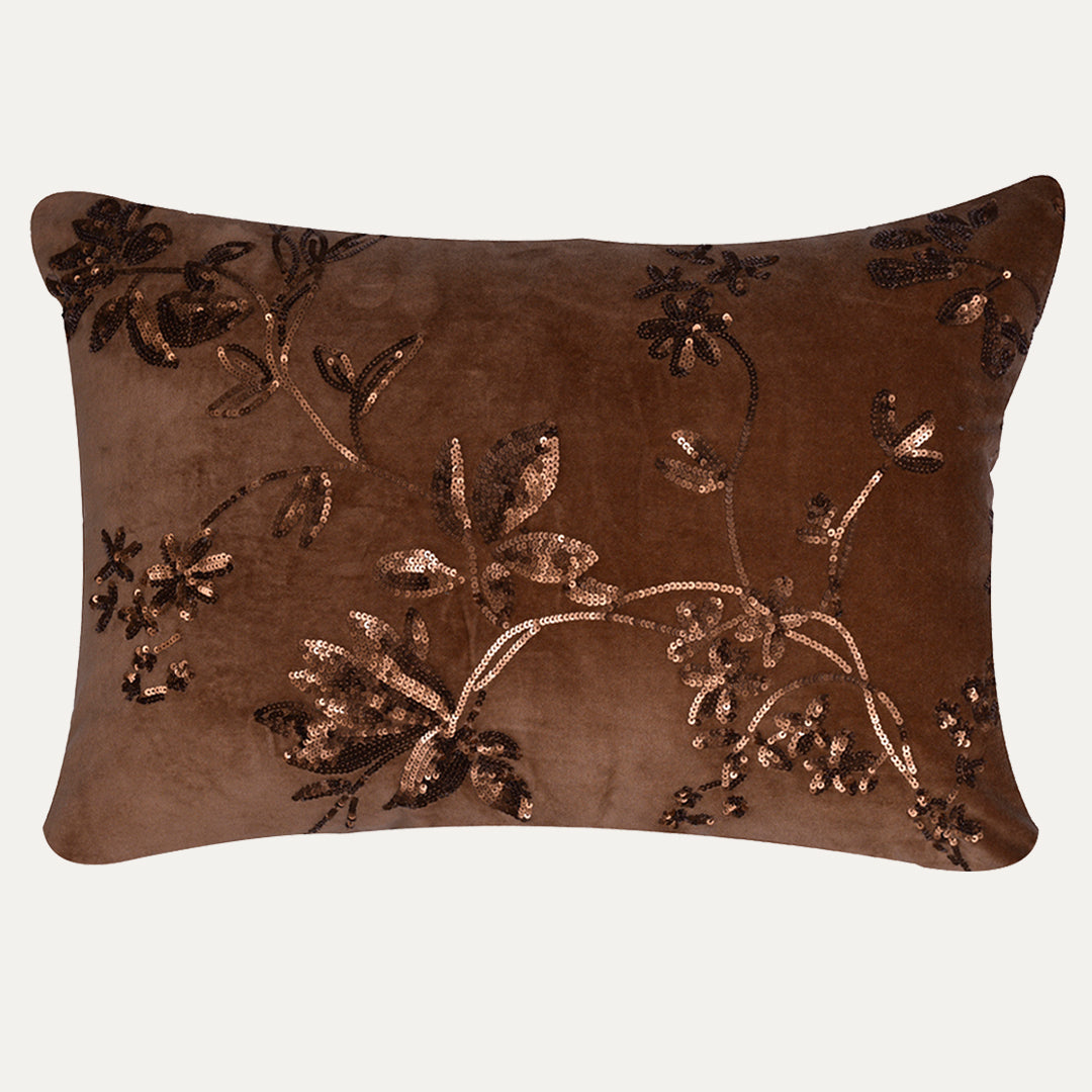 Brown Throw Pillow Covers - Set of 2 and 4, 14 x 20 inches - Decozen