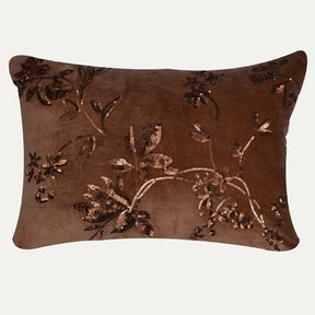 Set of 2 and 4 brown throw pillow covers, 14 x 20 inches, designed for decorative cushions by CU6509-35-4.