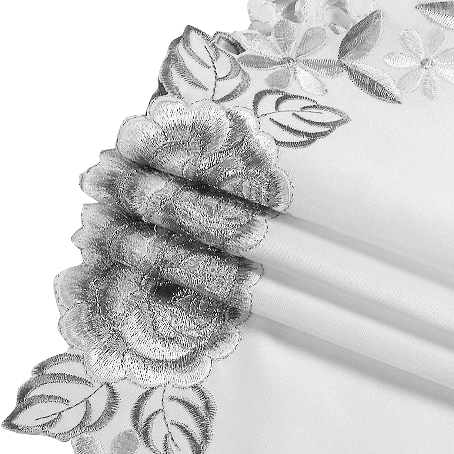 Ivory Round Linen Placemat Doilies - The Alois Collection - Decozen