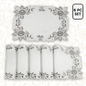 Placemats with European Embroidery - The Alois Collection - Decozen