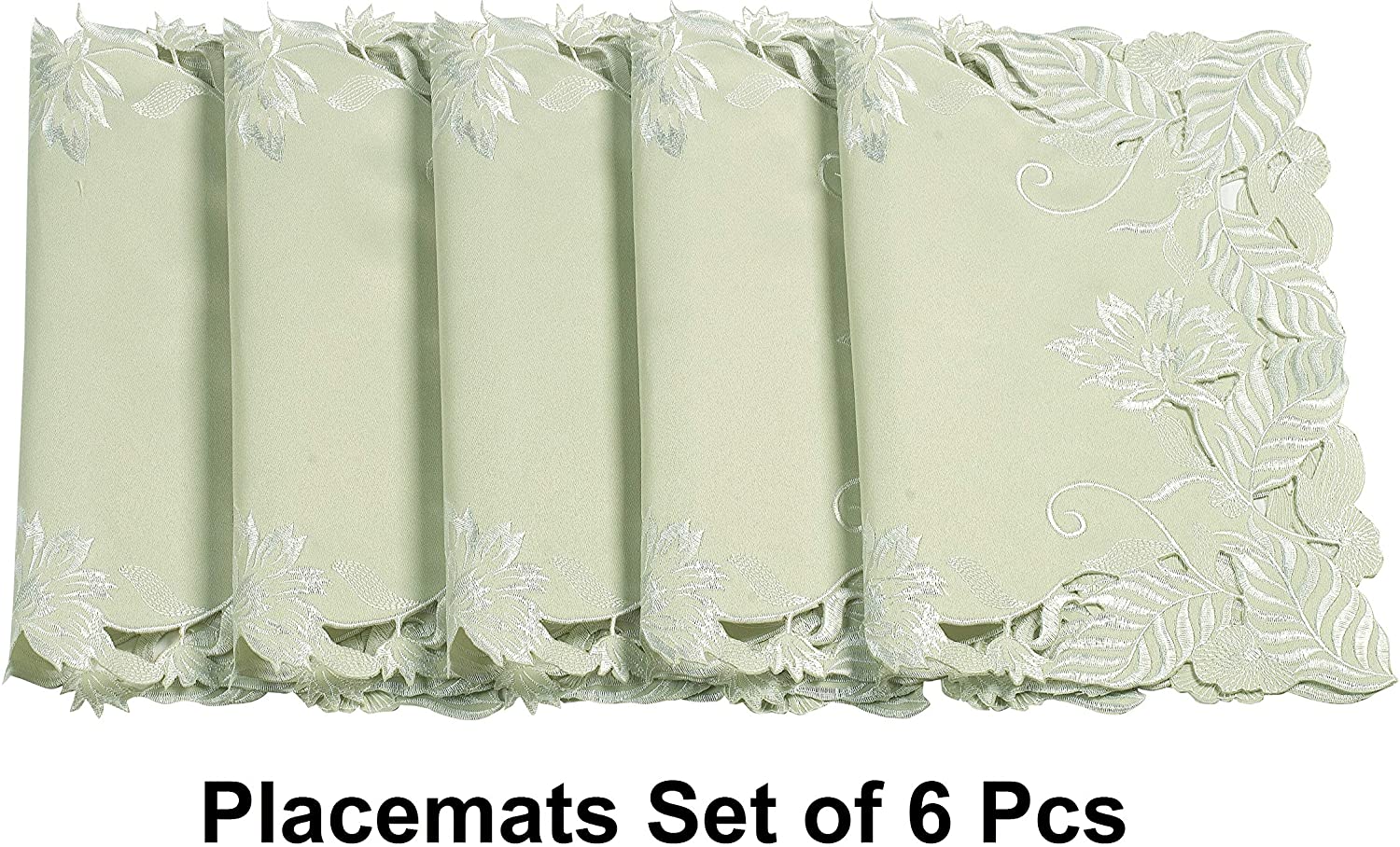 Placemats with European Embroidery - The Daulton Collection - Decozen