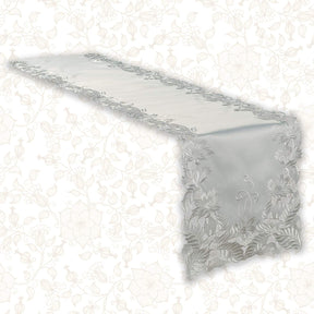 Table Runner with European Embroidery - The Corda Collection - Decozen