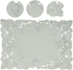 Table Runner with European Embroidery - The Corda Collection - Decozen