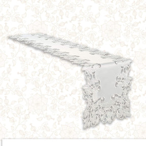 Table Runner with European Embroidery - The Darvin Collection - Decozen