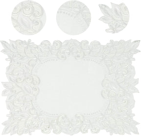 Table Runner with European Embroidery - The Darvin Collection - Decozen