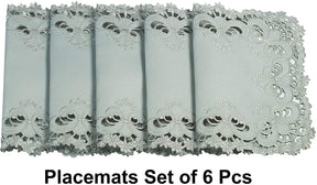 Placemats with European Embroidery - The Creola Collection - Decozen