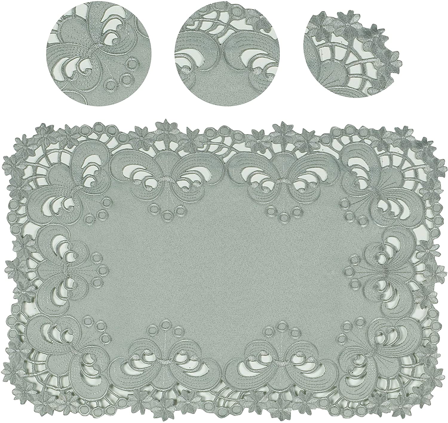 Placemats with European Embroidery - The Creola Collection - Decozen