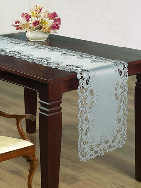 Table Runner with European Embroidery - The Creola Collection - Decozen