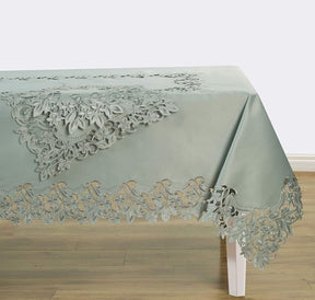 Table Toppers with European Embroidery - The Alvina Collection - Decozen