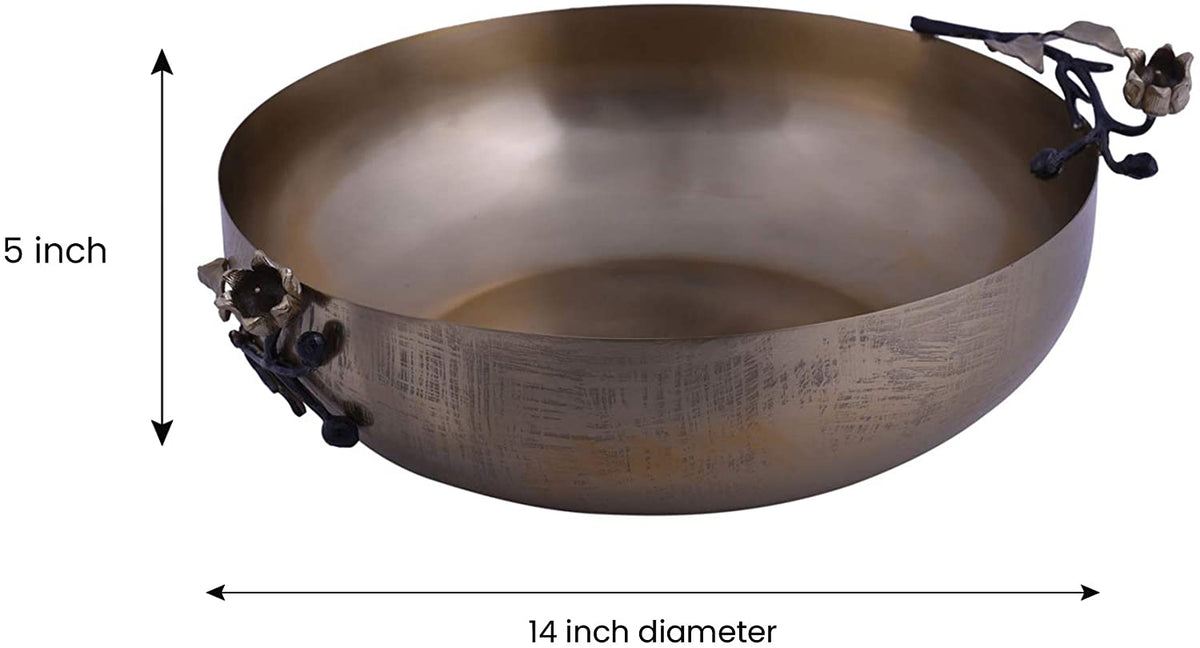 Gold serving bowls set by KD-Bowls-827B, small and large kitchen décor bowls with elegant gold finish for stylish serving.