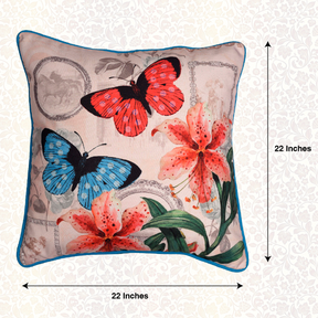 Butterfly Printed Throw Pillow Cover - Set of 4 - Decozen