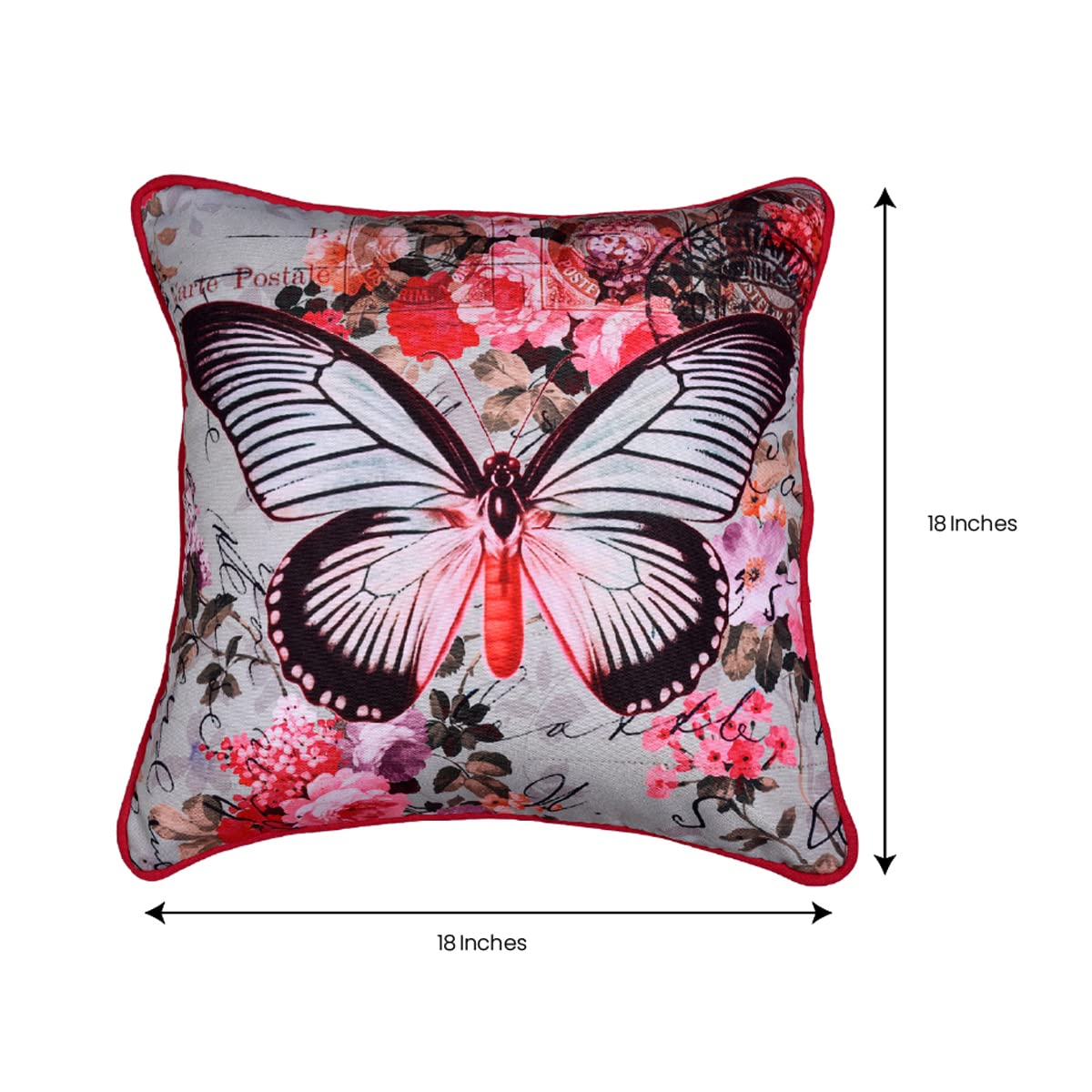 Butterfly Printed Design Throw Pillow Covers - Decozen