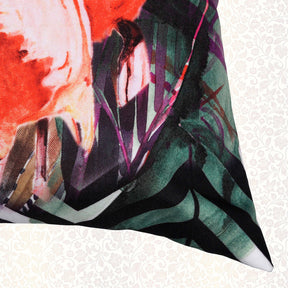Set of four flamingo printed throw pillow covers, 18x18 inches, designed for stylish home decor by LD20180010168-4.