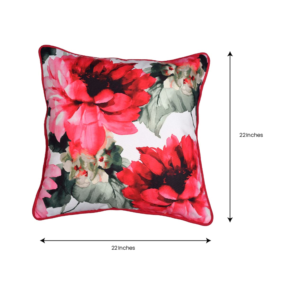 Floral Printed Design Throw Pillow Covers - Decozen