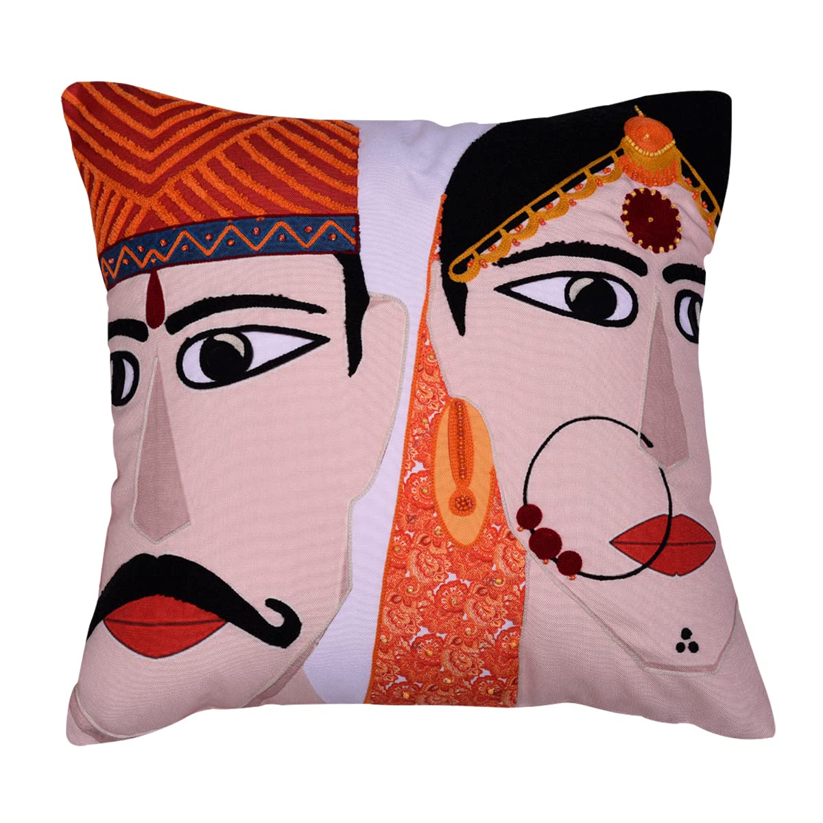 Man and Woman Printed Design Throw Pillow Covers - Decozen