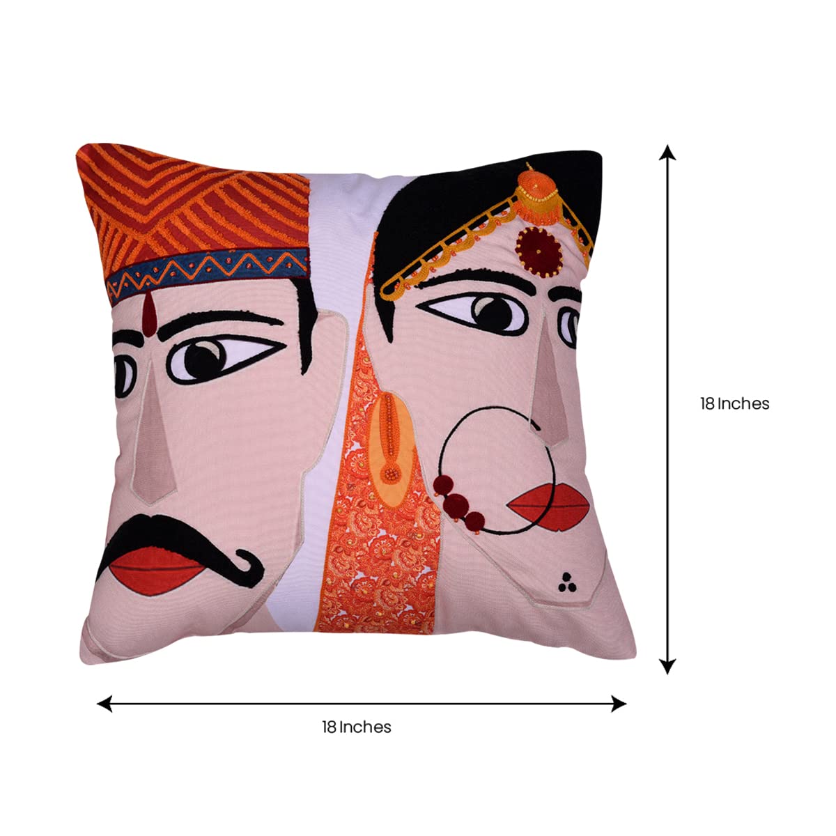 Man and Woman Printed Design Throw Pillow Covers - Decozen