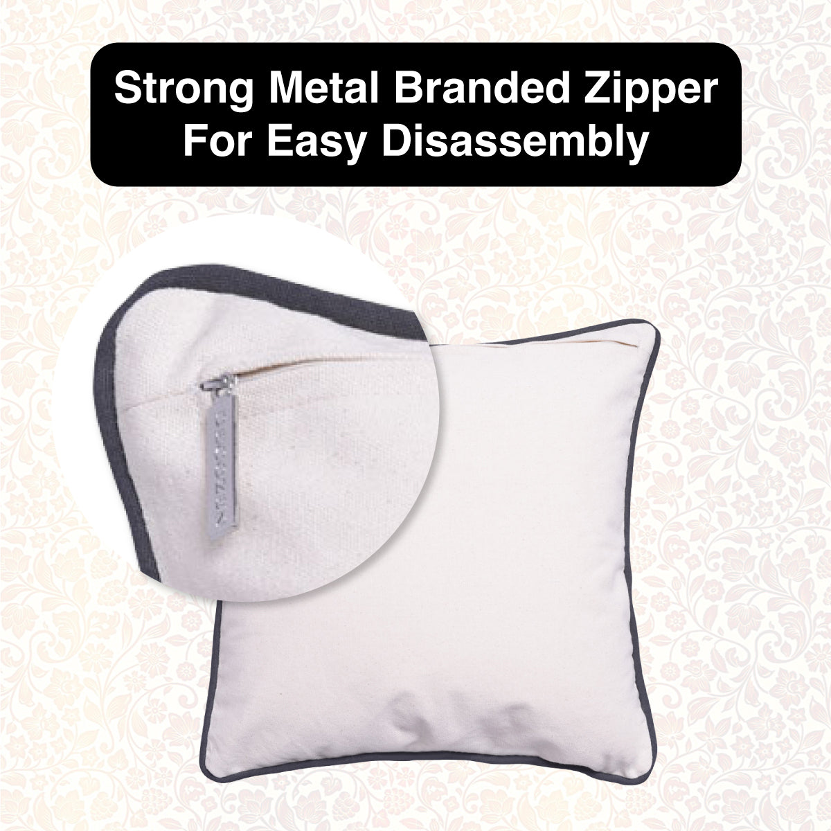 Patriotic Design Printed Throw Pillow Cover - Set of 3, 18 x 18 Inches - Decozen