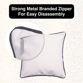 Patriotic Design Printed Throw Pillow Cover - Set of 3, 18 x 18 Inches - Decozen