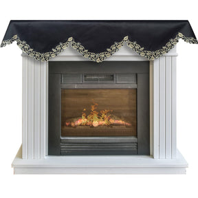 Midnight Gold – Black Gold Mantel Scarf, Tarantino Collection Decorative Home Accent 18*90 Inch - Decozen