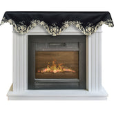 Golden Night – Black Gold Mantel Scarf, Chantelle Collection Elegant Decorative Home Décor 18*90 Inch - Decozen
