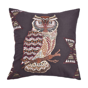 Owl Printed Design Throw Pillow Covers - Decozen