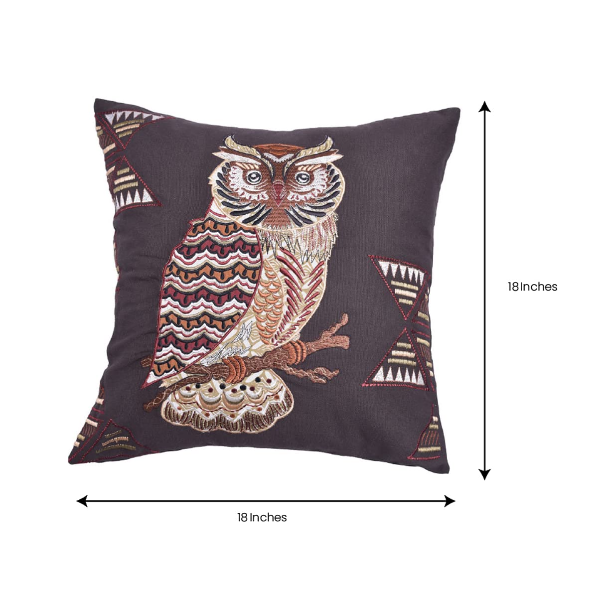 Owl Printed Design Throw Pillow Covers - Decozen