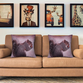 Squirrel Printed Design Throw Pillow Covers - Decozen